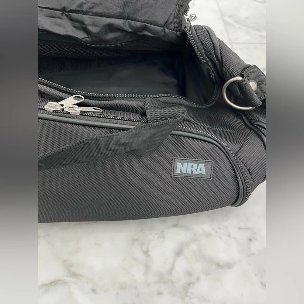 NWOT NRA Black Small Duffle Bag